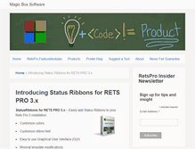 Tablet Screenshot of magicboxsoftware.com
